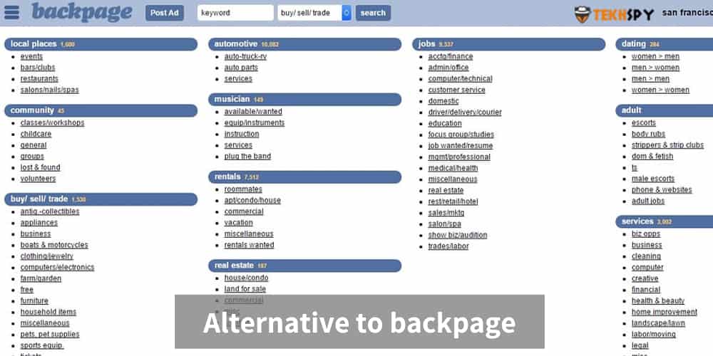 alternative to backpage